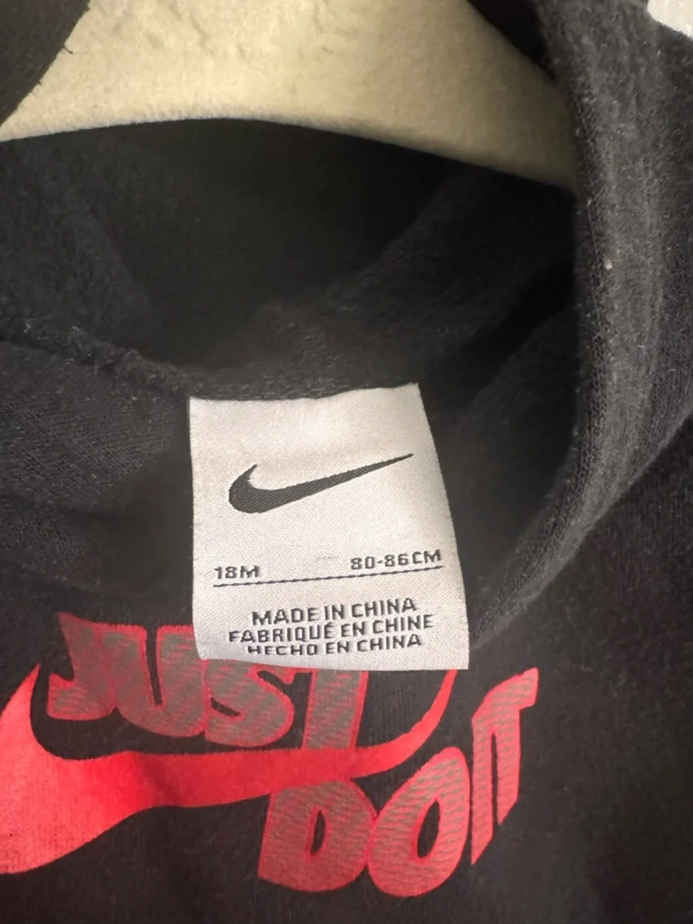 Nike Black Kids Hoodie & Joggers with Red Swoosh - Picture 5 of 5